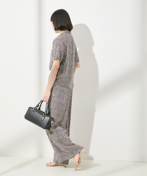 journal standard L'essage（ジャーナルスタンダードレサージュ）の「《追加》《別注》【LUSANA / ルサーナ】TINA SHIRTS：シャツ（シャツ/ブラウス・レディース・オートミール/ブラック系その他・SMALL）」の5枚目の写真