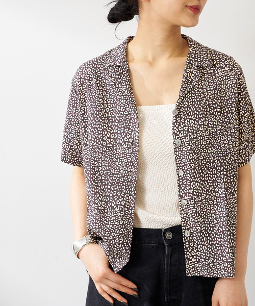 journal standard L'essage（ジャーナルスタンダードレサージュ）の「《追加》《別注》【LUSANA / ルサーナ】TINA SHIRTS：シャツ（シャツ/ブラウス・レディース・オートミール/ブラック系その他・SMALL）」の13枚目の写真