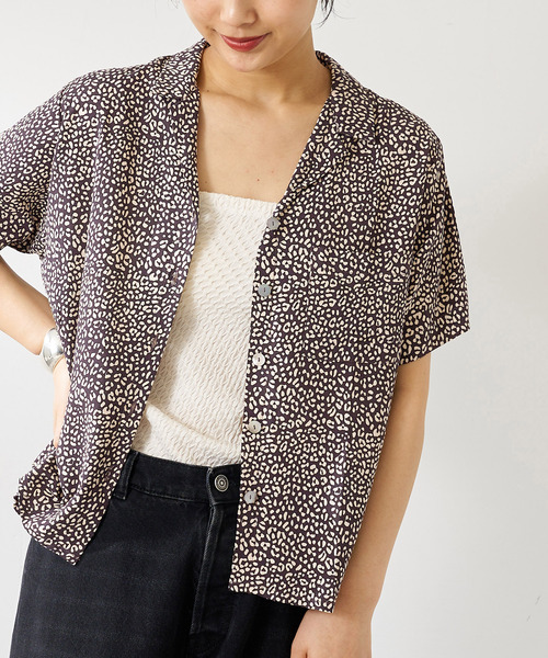 journal standard L'essage（ジャーナルスタンダードレサージュ）の「《追加》《別注》【LUSANA / ルサーナ】TINA SHIRTS：シャツ（シャツ/ブラウス・レディース・オートミール/ブラック系その他・SMALL）」の15枚目の写真
