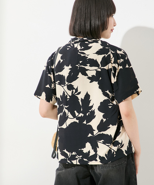 journal standard L'essage（ジャーナルスタンダードレサージュ）の「《追加》《別注》【LUSANA / ルサーナ】TINA SHIRTS：シャツ（シャツ/ブラウス・レディース・オートミール/ブラック系その他・SMALL）」の19枚目の写真