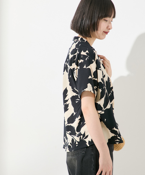 journal standard L'essage（ジャーナルスタンダードレサージュ）の「《追加》《別注》【LUSANA / ルサーナ】TINA SHIRTS：シャツ（シャツ/ブラウス・レディース・オートミール/ブラック系その他・SMALL）」の20枚目の写真