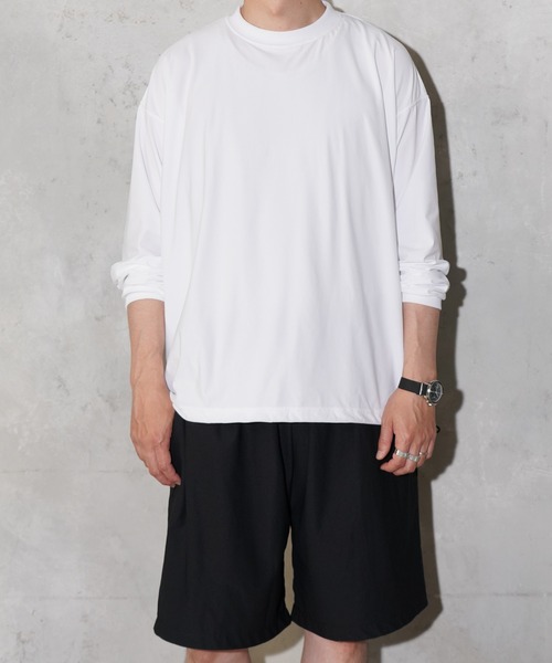 SUNNY SPORTS(サニースポーツ)の「SUNNY SPORTS / サニースポーツ DRAWSTRING BIGGEST CREW L/S TEE Primeflex ドローストリングTシャツ ビッグシルエット 長袖Tシャツ プライムフレックス(Tシャツ/カットソー・メンズ・ホワイト/ブラック/オリーブ/ブラウン・LARGE/MEDIUM)」の22枚目の写真