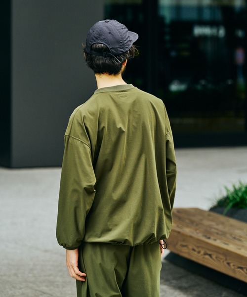 SUNNY SPORTS(サニースポーツ)の「SUNNY SPORTS / サニースポーツ DRAWSTRING BIGGEST CREW L/S TEE Primeflex ドローストリングTシャツ ビッグシルエット 長袖Tシャツ プライムフレックス(Tシャツ/カットソー・メンズ・ホワイト/ブラック/オリーブ/ブラウン・LARGE/MEDIUM)」の7枚目の写真