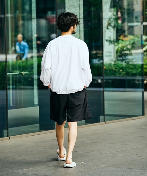 SUNNY SPORTS(サニースポーツ)の「SUNNY SPORTS / サニースポーツ DRAWSTRING BIGGEST CREW L/S TEE Primeflex ドローストリングTシャツ ビッグシルエット 長袖Tシャツ プライムフレックス(Tシャツ/カットソー・メンズ・ホワイト/ブラック/オリーブ/ブラウン・LARGE/MEDIUM)」の10枚目の写真