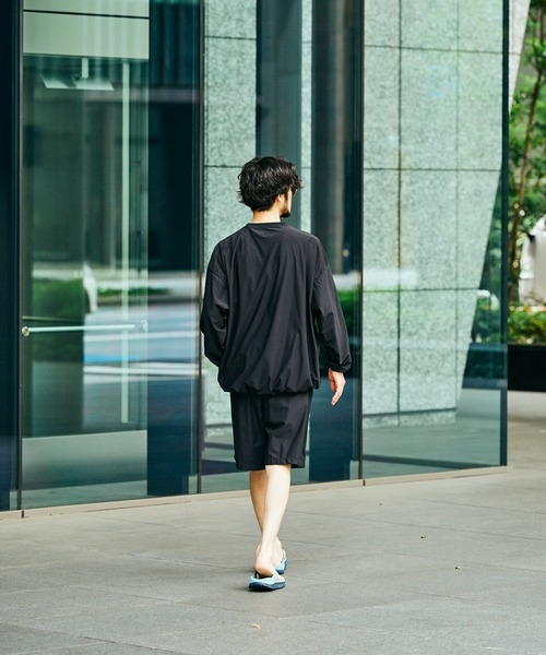 SUNNY SPORTS(サニースポーツ)の「SUNNY SPORTS / サニースポーツ DRAWSTRING BIGGEST CREW L/S TEE Primeflex ドローストリングTシャツ ビッグシルエット 長袖Tシャツ プライムフレックス(Tシャツ/カットソー・メンズ・ホワイト/ブラック/オリーブ/ブラウン・LARGE/MEDIUM)」の13枚目の写真