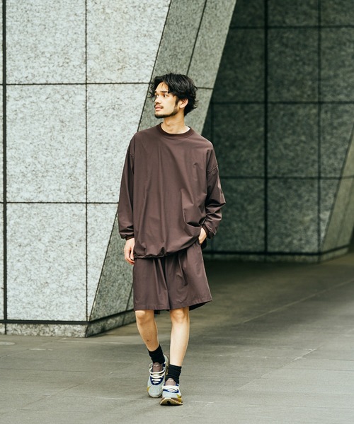 SUNNY SPORTS(サニースポーツ)の「SUNNY SPORTS / サニースポーツ DRAWSTRING BIGGEST CREW L/S TEE Primeflex ドローストリングTシャツ ビッグシルエット 長袖Tシャツ プライムフレックス(Tシャツ/カットソー・メンズ・ホワイト/ブラック/オリーブ/ブラウン・LARGE/MEDIUM)」の16枚目の写真