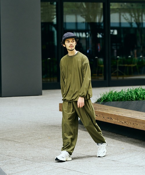 SUNNY SPORTS(サニースポーツ)の「SUNNY SPORTS / サニースポーツ DRAWSTRING BIGGEST CREW L/S TEE Primeflex ドローストリングTシャツ ビッグシルエット 長袖Tシャツ プライムフレックス(Tシャツ/カットソー・メンズ・ホワイト/ブラック/オリーブ/ブラウン・LARGE/MEDIUM)」の17枚目の写真