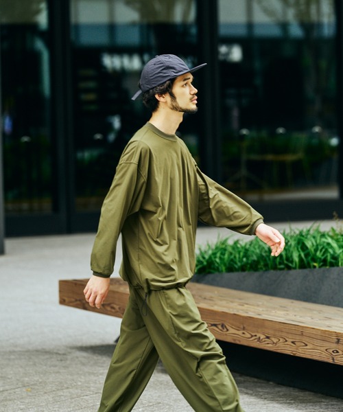 SUNNY SPORTS(サニースポーツ)の「SUNNY SPORTS / サニースポーツ DRAWSTRING BIGGEST CREW L/S TEE Primeflex ドローストリングTシャツ ビッグシルエット 長袖Tシャツ プライムフレックス(Tシャツ/カットソー・メンズ・ホワイト/ブラック/オリーブ/ブラウン・LARGE/MEDIUM)」の19枚目の写真