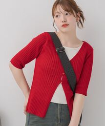フェイクレイヤードリブカーデ