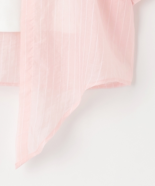 LOVETOXIC（ラブトキシック）の「【7days】レイヤードドッキングシャツ（シャツ/ブラウス・キッズ・ピンク/エメラルド/サックスブルー・S:140cm/M:150cm/L:160cm）」の9枚目の写真