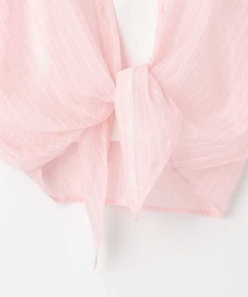 LOVETOXIC（ラブトキシック）の「【7days】レイヤードドッキングシャツ（シャツ/ブラウス・キッズ・ピンク/エメラルド/サックスブルー・S:140cm/M:150cm/L:160cm）」の10枚目の写真