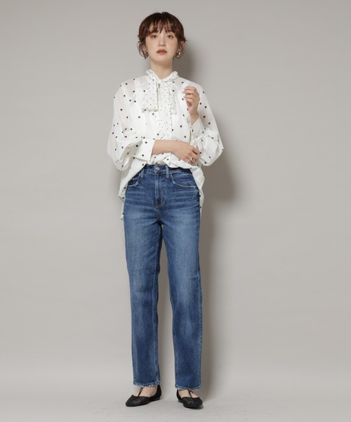 Healthy denim(ヘルシーデニム)の「Healthy DENIM/Tallow ストレートデニム(デニムパンツ・レディース・ブルー/ライトブルー・22/23/24)」の5枚目の写真