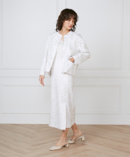 INED(イネド)の「フロントジップブルゾン《la veille by SUPERIOR CLOSET》(ブルゾン・レディース・アイボリー・7号)」の3枚目の写真