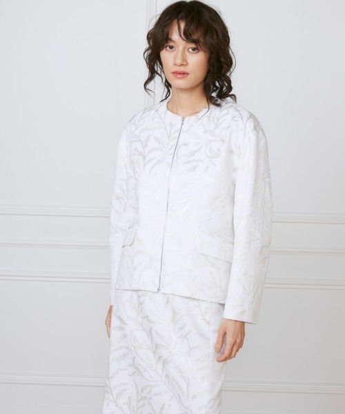 INED(イネド)の「フロントジップブルゾン《la veille by SUPERIOR CLOSET》(ブルゾン・レディース・アイボリー・7号)」の9枚目の写真