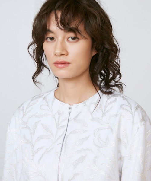 INED(イネド)の「フロントジップブルゾン《la veille by SUPERIOR CLOSET》(ブルゾン・レディース・アイボリー・7号)」の13枚目の写真