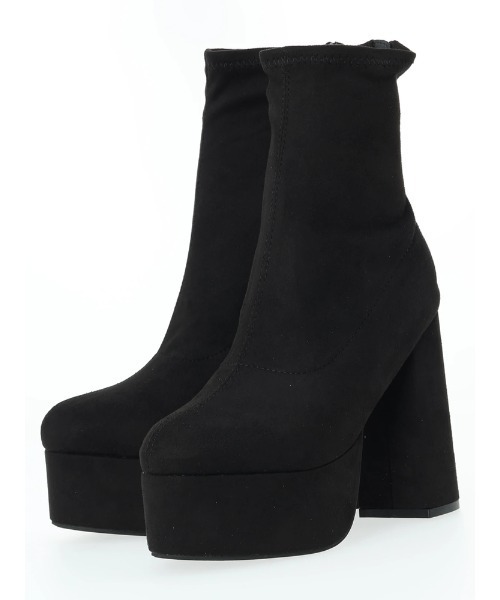 LIPSERVICE（リップサービス）の「ボリュームソールショートブーツ（ブーツ・レディース・ブラック・L/M/S）」の11枚目の写真