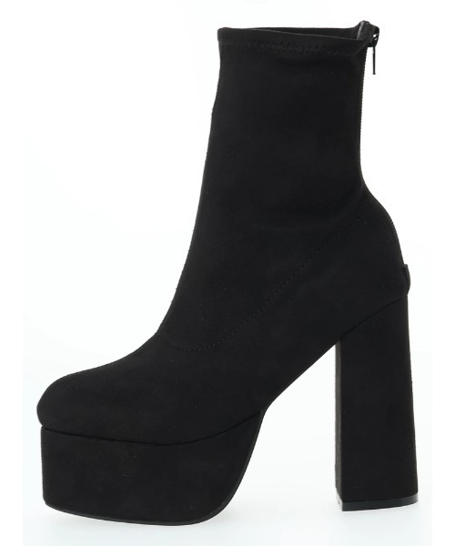 LIPSERVICE（リップサービス）の「ボリュームソールショートブーツ（ブーツ・レディース・ブラック・L/M/S）」の9枚目の写真