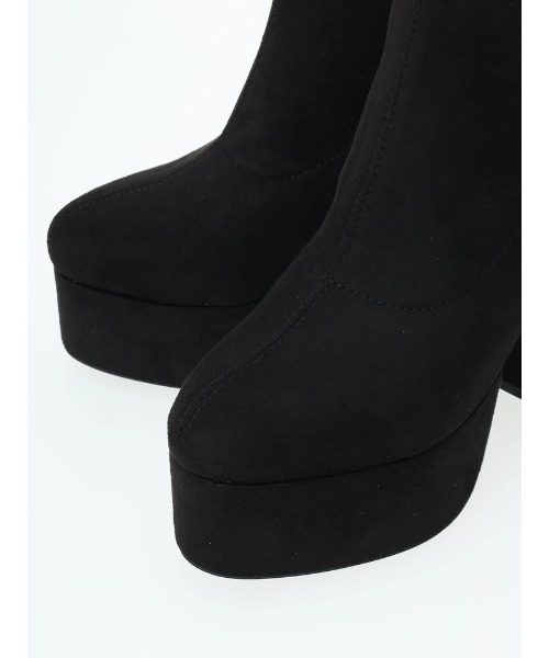 LIPSERVICE（リップサービス）の「ボリュームソールショートブーツ（ブーツ・レディース・ブラック・L/M/S）」の8枚目の写真