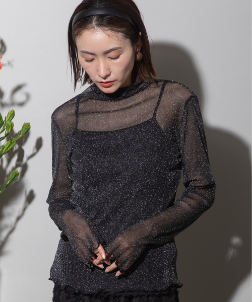 lodie(ロディ)の「シアータートル(Tシャツ/カットソー・レディース・ブラック/グレー・FREE)」の10枚目の写真