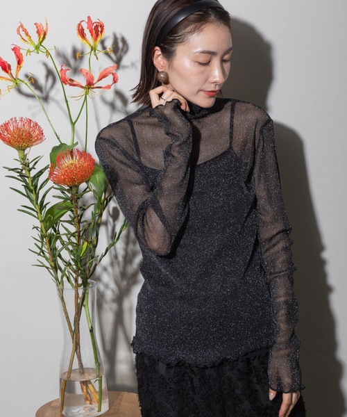 lodie(ロディ)の「シアータートル(Tシャツ/カットソー・レディース・ブラック/グレー・FREE)」の4枚目の写真
