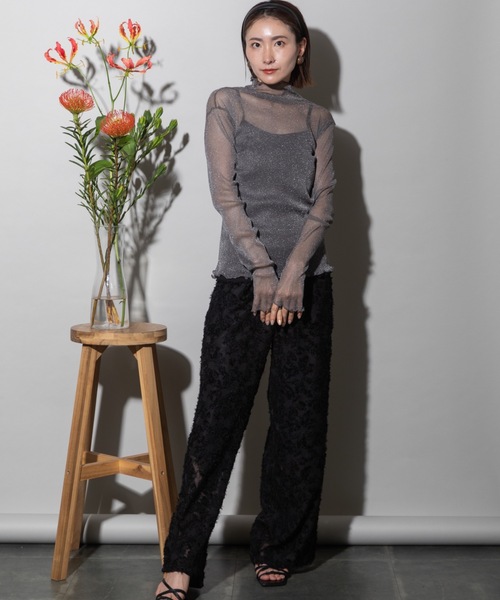lodie(ロディ)の「シアータートル(Tシャツ/カットソー・レディース・ブラック/グレー・FREE)」の21枚目の写真