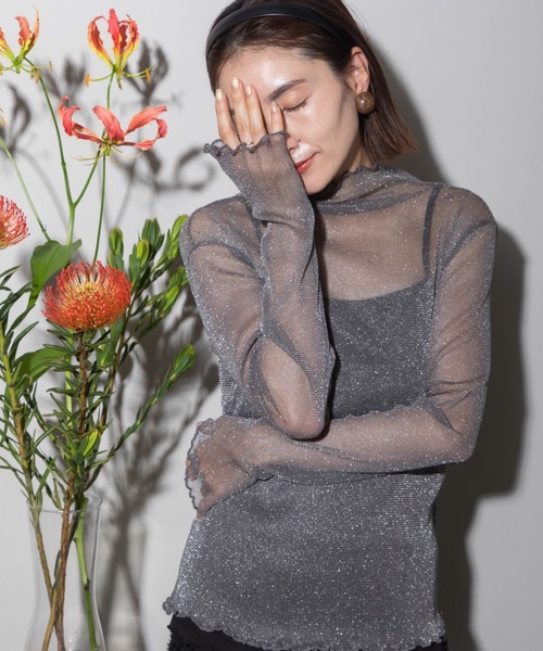 lodie(ロディ)の「シアータートル(Tシャツ/カットソー・レディース・ブラック/グレー・FREE)」の15枚目の写真