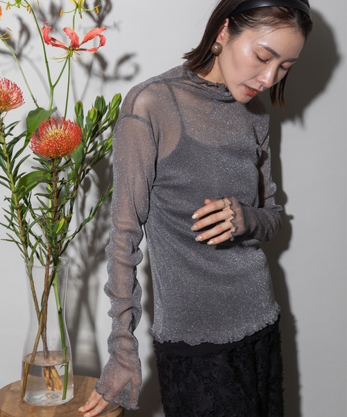 lodie(ロディ)の「シアータートル(Tシャツ/カットソー・レディース・ブラック/グレー・FREE)」の18枚目の写真