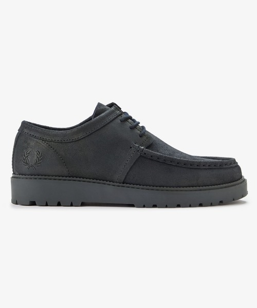 FRED PERRY（フレッドペリー）の「Kenney Low Waxed Suede／ワックススウェードローファー（その他シューズ・メンズ・チャコールグレー・26cm/27cm/28cm）」の2枚目の写真