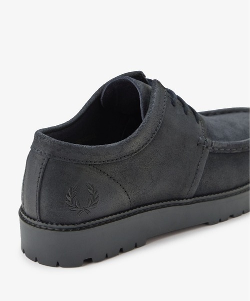FRED PERRY（フレッドペリー）の「Kenney Low Waxed Suede／ワックススウェードローファー（その他シューズ・メンズ・チャコールグレー・26cm/27cm/28cm）」の3枚目の写真