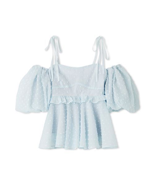 LILY BROWN（リリーブラウン）の「3wayジャガードペプラムビスチェ（シャツ/ブラウス・レディース・ブラック/ブラウン/ブルー・F）」の11枚目の写真