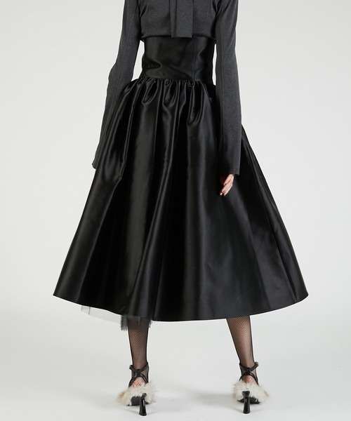 PRANK PROJECT(プランクプロジェクト)の「リバーシブルチュールスカート / Reversible Tulle Skirt(スカート・レディース・ブラック/グレー/レッド・38/36)」の10枚目の写真