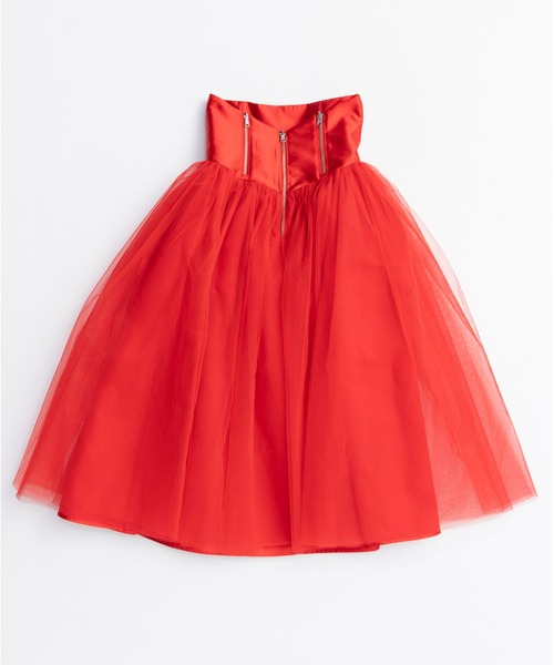 PRANK PROJECT(プランクプロジェクト)の「リバーシブルチュールスカート / Reversible Tulle Skirt(スカート・レディース・ブラック/グレー/レッド・38/36)」の18枚目の写真
