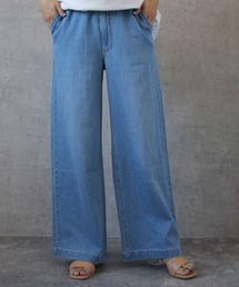 麻混 デニム」に該当するパンツ（ワイド・ルーズ）ファッション
