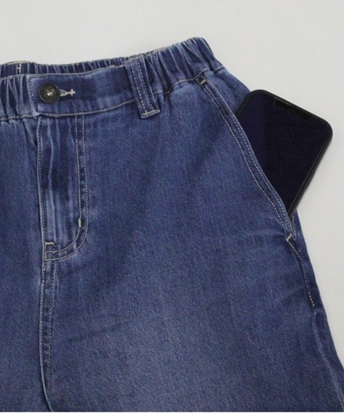 SELECT LEVERY(セレクトリベリー)の「ウエストゴム 麻混デニムワイドパンツ(デニムパンツ・レディース・ネイビー/ワンウォッシュ/ブルー/ホワイト・X-LARGE/LARGE/SMALL/MEDIUM)」の20枚目の写真