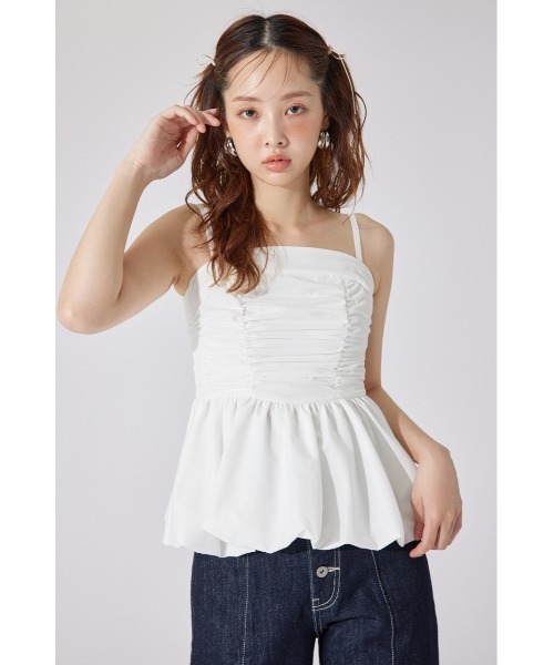 セール】ペプラムベアトップス 夏服（シャツ/ブラウス）｜rienda