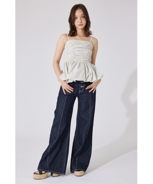 セール】ペプラムベアトップス 夏服（シャツ/ブラウス）｜rienda