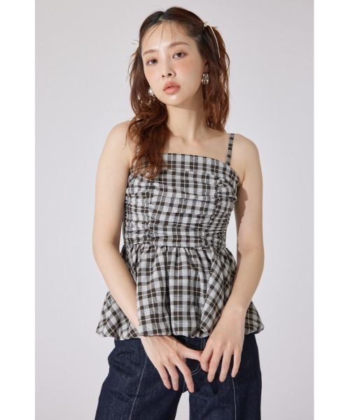 rienda(リエンダ)の「ペプラムベアトップス 夏服(シャツ/ブラウス・レディース・ブラック系その他/ホワイト/ベージュ系その他・SMALL/MEDIUM)」の18枚目の写真