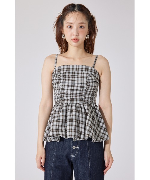 rienda★ペプラムベアトップス ペプラムベアトップス 夏服（シャツ/ブラウス）｜rienda