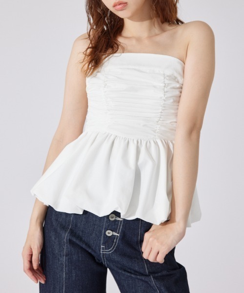 ペプラムベアトップス 夏服（シャツ/ブラウス）｜rienda（リエンダ）の