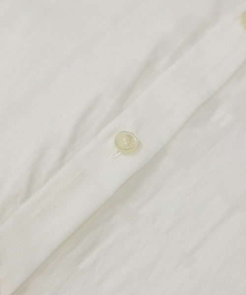 ROPE'(ロペ)の「【洗える】シアーチェッククロップド5分袖シャツ/セットアップ対応(シャツ/ブラウス・レディース・ホワイト・FREE)」の6枚目の写真