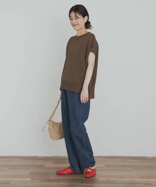 URBAN RESEARCH DOORS（アーバンリサーチドアーズ）の「『3サイズ展開』デニムワイドパンツ（デニムパンツ・レディース・ワンウォッシュ/インディゴブルー・LARGE/MEDIUM/SMALL）」の12枚目の写真