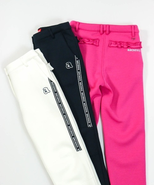 archivio（アルチビオ）の「<LADIES>ロゴラインダンボールパンツ（その他パンツ・レディース・ホワイト/ピンク/ネイビー・L/M/S）」の12枚目の写真
