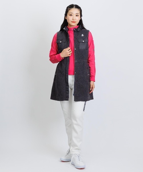 archivio（アルチビオ）の「<LADIES>ロゴラインダンボールパンツ（その他パンツ・レディース・ホワイト/ピンク/ネイビー・L/M/S）」の4枚目の写真
