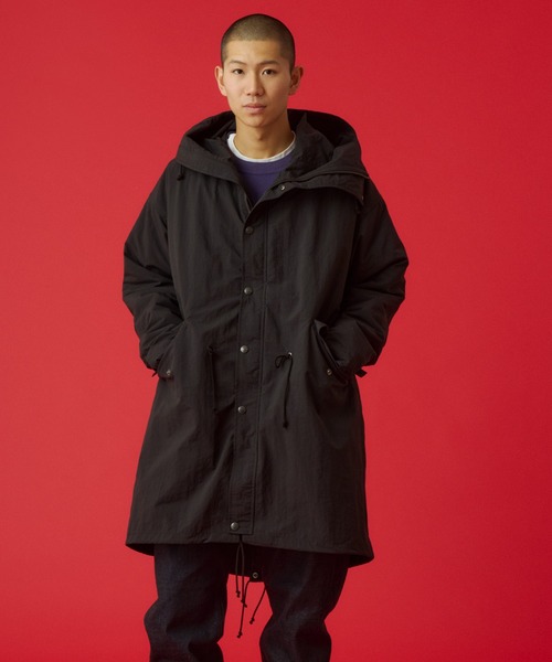 KAVU(カブー)の「KAVU/カブー Nylon Hooded Coat/ナイロンフーデッドコート(ナイロンジャケット・メンズ・サンドベージュ/カーキ/ブラック・MEDIUM/LARGE)」の5枚目の写真