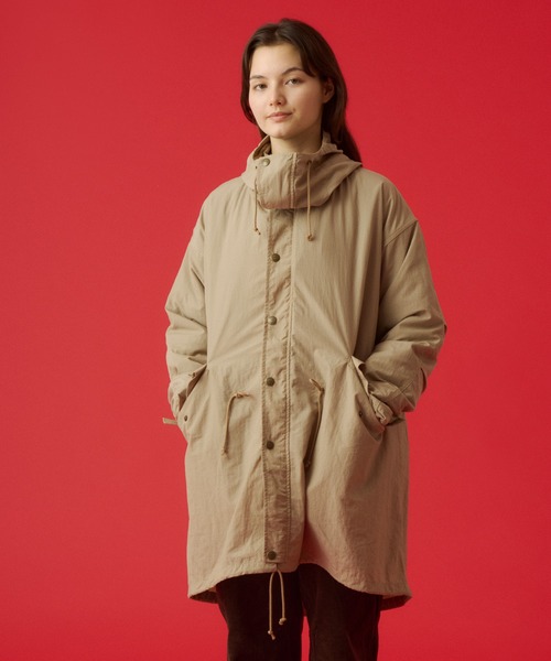 KAVU(カブー)の「KAVU/カブー Nylon Hooded Coat/ナイロンフーデッドコート(ナイロンジャケット・メンズ・サンドベージュ/カーキ/ブラック・MEDIUM/LARGE)」の14枚目の写真
