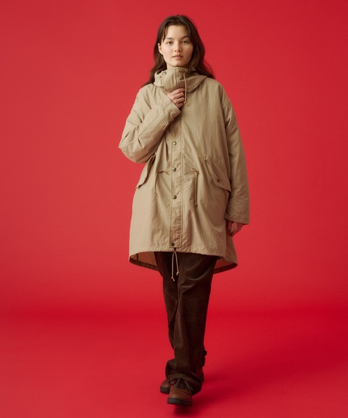 KAVU(カブー)の「KAVU/カブー Nylon Hooded Coat/ナイロンフーデッドコート(ナイロンジャケット・メンズ・サンドベージュ/カーキ/ブラック・MEDIUM/LARGE)」の15枚目の写真