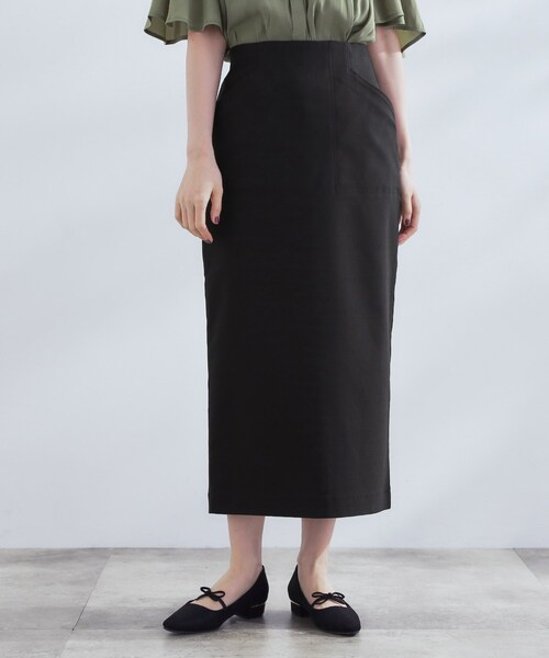 新品 PGG 総柄 ストレッチスカート サイズ0 新品 PGG 総柄 ストレッチ