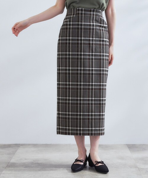 grove（グローブ）の「360°伸びて楽なはき心地　すっきり見えタイトスカート（スカート・レディース・ネイビー/ブラック系1/ブラック・02/03/01/05/04）」の17枚目の写真