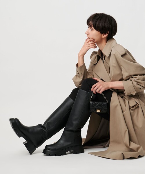 UNITED ARROWS（ユナイテッドアローズ）の「プラット ロングブーツ（ブーツ・レディース・ブラック・37/36/35/38）」の11枚目の写真