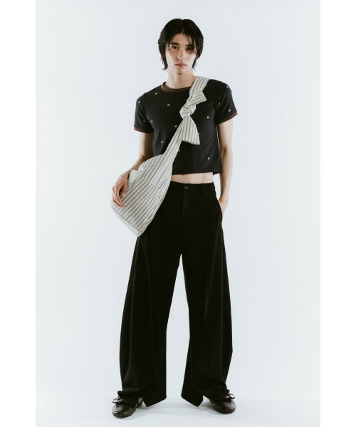 Knuth Marf(クヌースマーフ)の「label checkered shirts bag(ショルダーバッグ・レディース・ホワイト・ONE SIZE)」の15枚目の写真